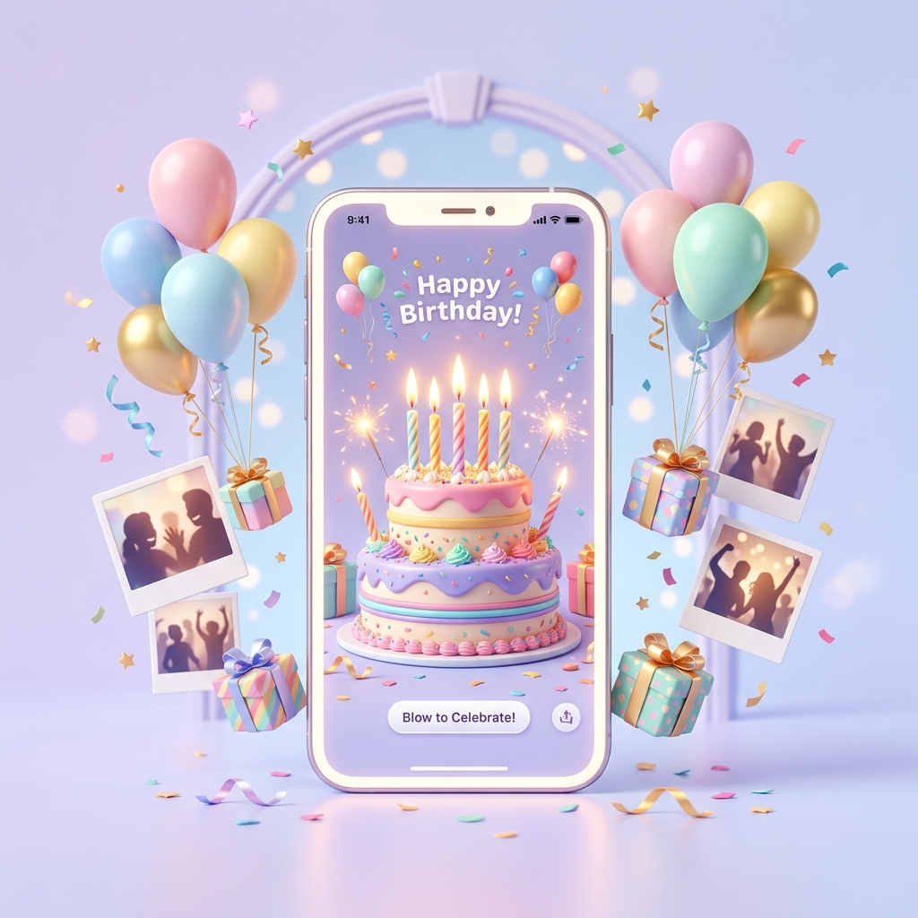 Mewtru Magical Birthday Surprise Experience Mockup